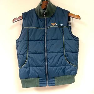Roxy vintage vest with sun/ birds on back.  Size Sm